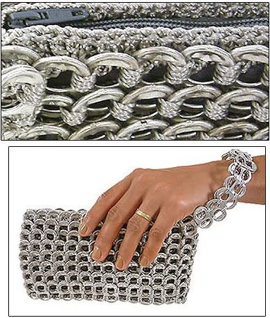 Pop Tabs Wristlet Bag