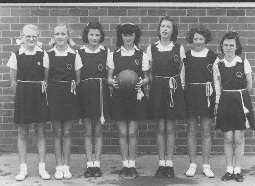 Unidentified School: girls' basketball team