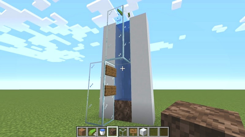 マイクラ 超高速 水流エレベーターの作り方