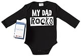 Spoilt Rotten - My Dad ROCKS Body bA{C}bA{C} avec message rigolo, 100 % coton bio