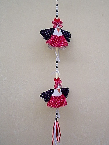 mobiles galinhas d.angola by Vera Arte em Giz