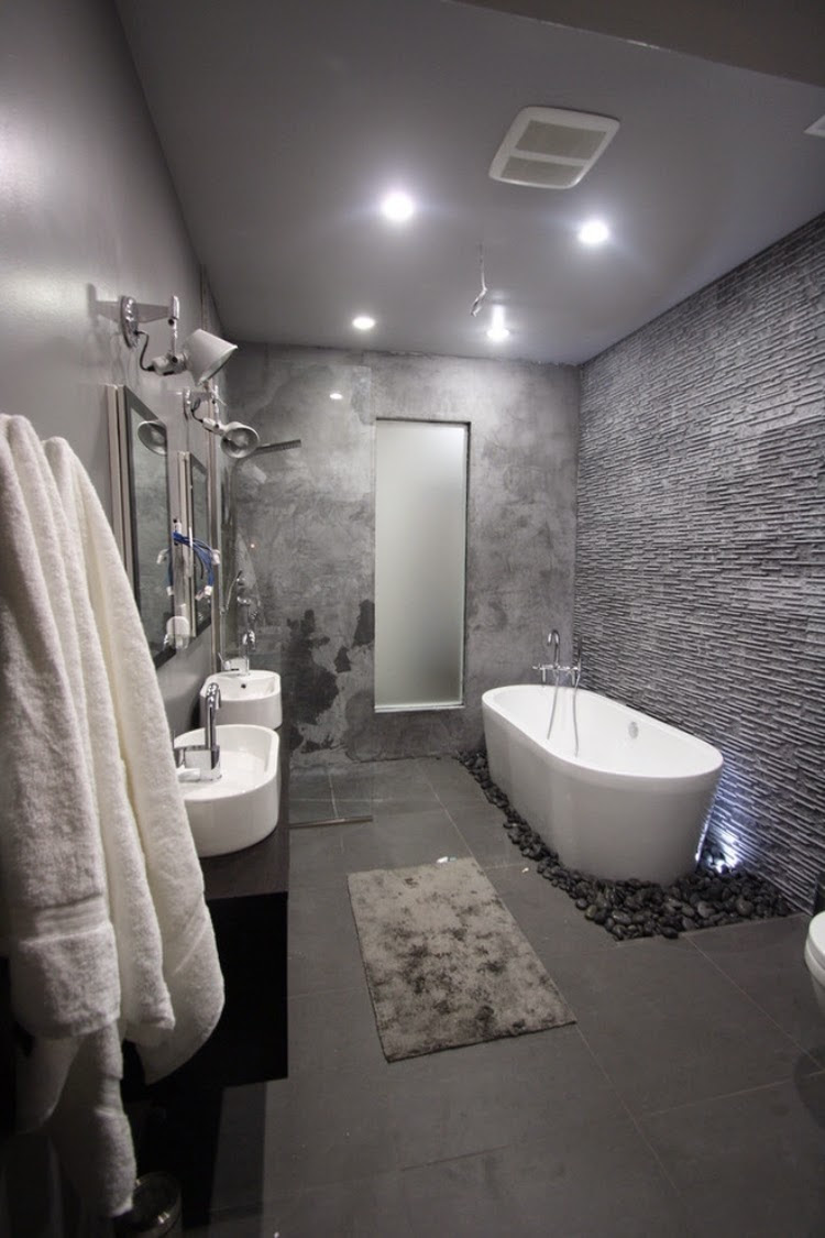 Cool And Sophisticated Designs For Gray Bathrooms Cool And Sophisticated Designs For Gray Bathrooms