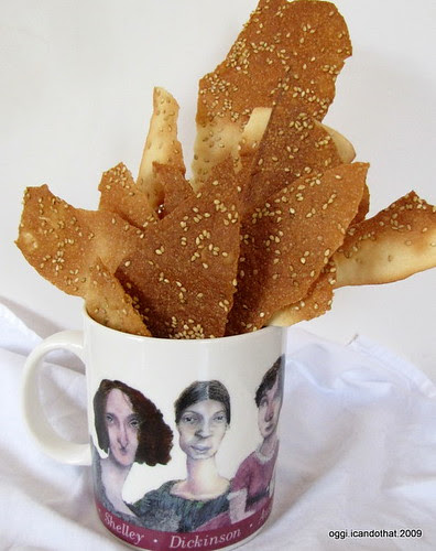 Lavash Crackers With Sesame Seeds
