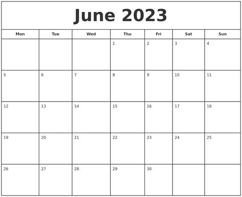 Free printable june 2023 calendar pages. june 2023 print free calendar