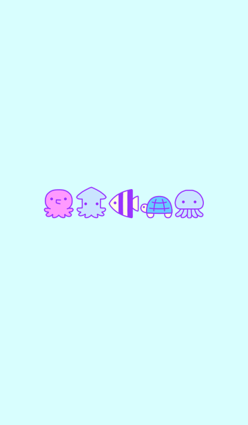 ゆめかわいい 海のいきもの Pop Line着せかえ 360円
