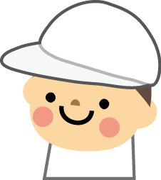 幼稚園 保育園のこどもと帽子 無料イラスト フリー素材