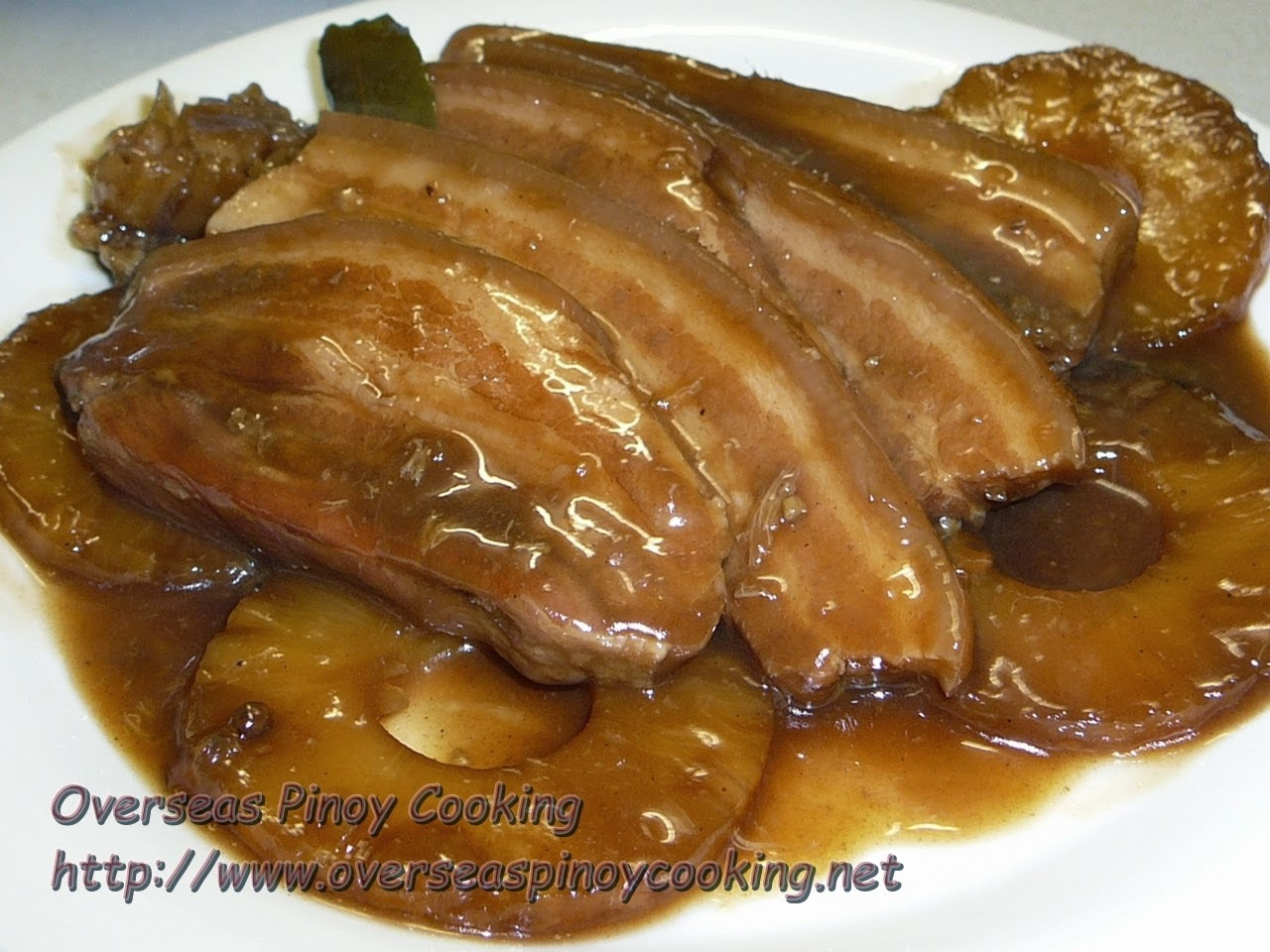 Braised Pork Belly with Pineapple