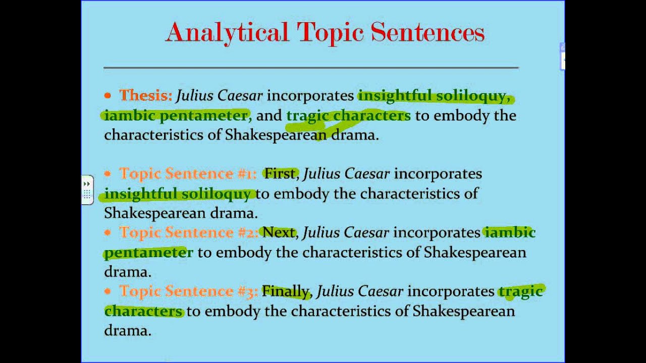 analytical paragraph template