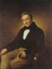 Alessandro Manzoni (1785-1873), escritor. En su obra más coloncida ("Los novios"), deja entrever su oposición a la presencia austríaca en Italia. Ampliar imagen