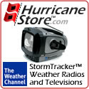 Weather Channel StormTracker crank-operated TV wit