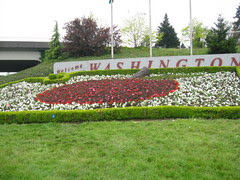 2011 "Welcome to Washington" sign planting