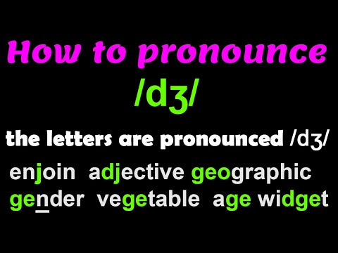 HOW TO PRONOUNCE THE /dʒ/ SOUND - IPA Phonetics | How To Improve Your English Speaking, Listening Skills