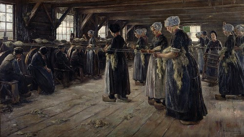 Max Liebermann - The Flax Barn at Laren by Gandalf's Gallery