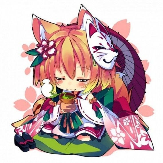 Kitsuné Fille Chibi