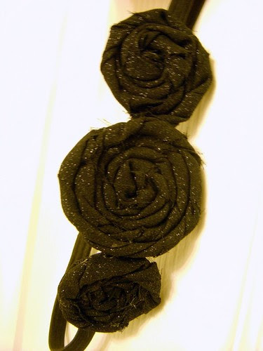 Sparkly Fabric Flower Headband 2