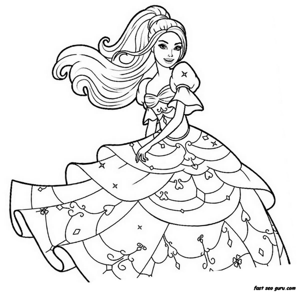 Download Cute girl coloring pages to download and print for free