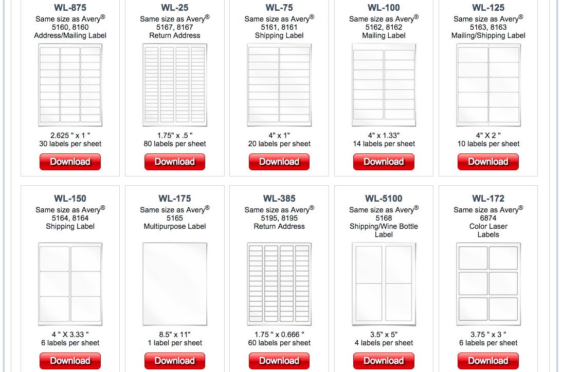Box File Label Template Excel | printable label templates