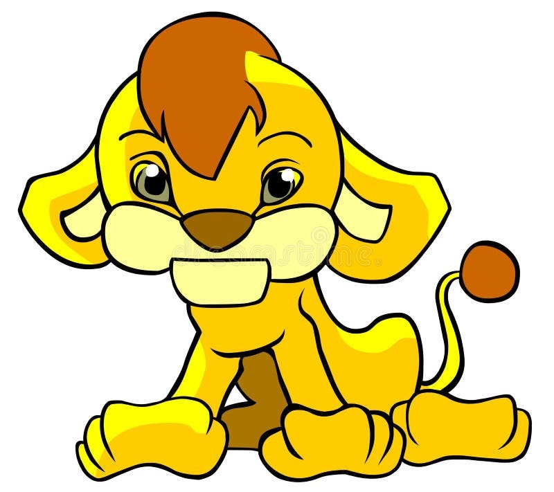 Download Free 292 Baby Lion Cub Svg SVG PNG EPS DXF File for Cricut, Silhouette and Other Machine
