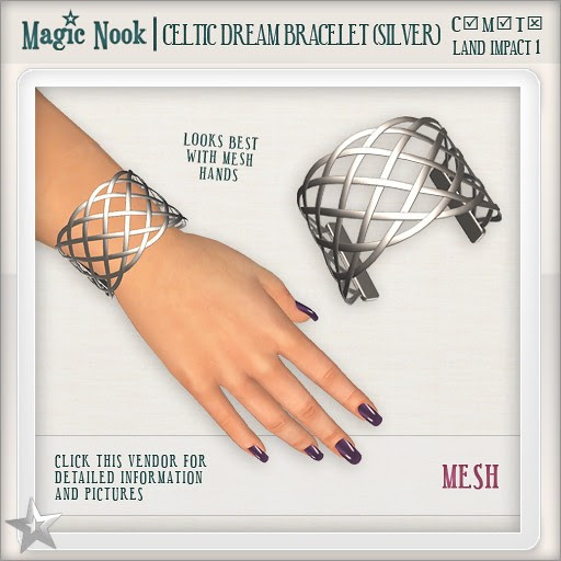 [MAGIC NOOK] Celtic Dream Bracelet (Silver) MESH