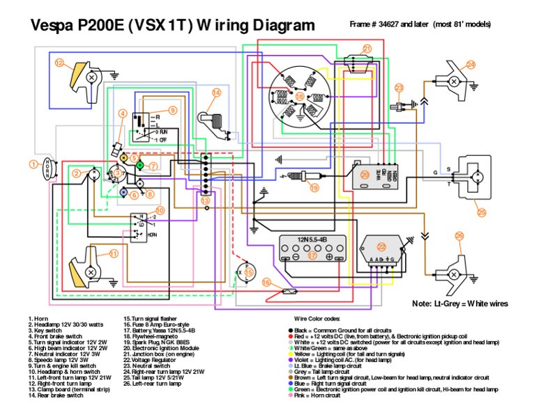 Modern Vespa : P200 Turn Signal Buzzer? photo request