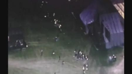 Radiohead Stage Collapse