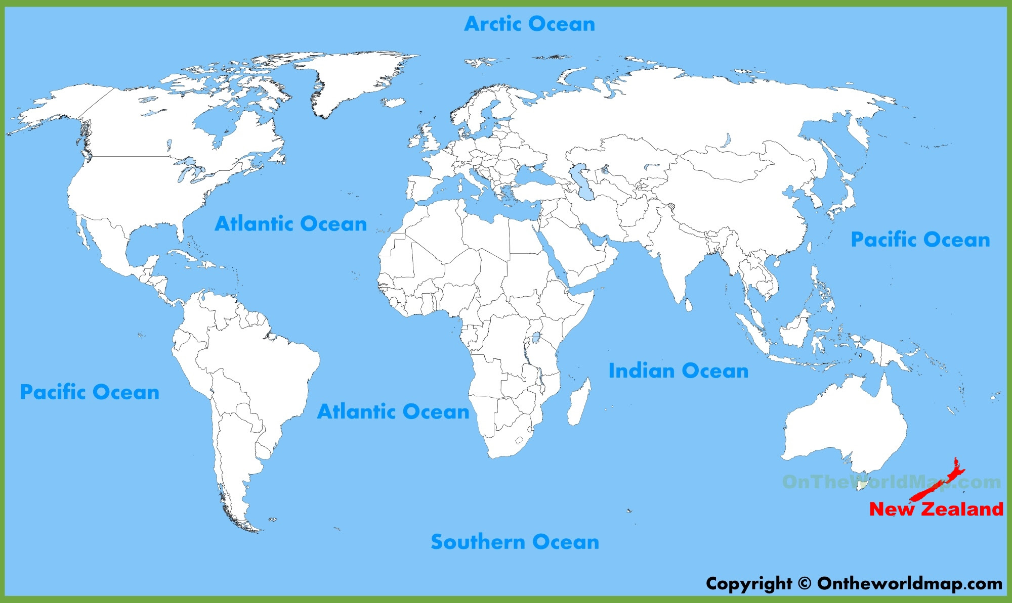 new zealand world map New Zealand Location On The World Map new zealand world map