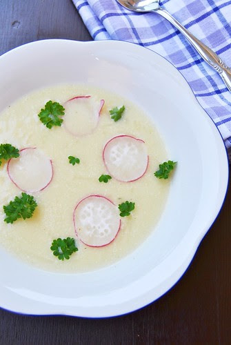Spring Potato Soup with Kohlrabi