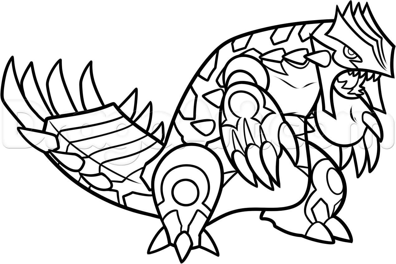 Free Pokemon Groudon Coloring Pages, Download Free Pokemon ...