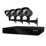 Defender Connected 8CH H.264 500GB Smart Security DVR with 4 x 600TVL IR Cut Filter 100ft Night Vision Indoor/Outdoor Cameras - 21024