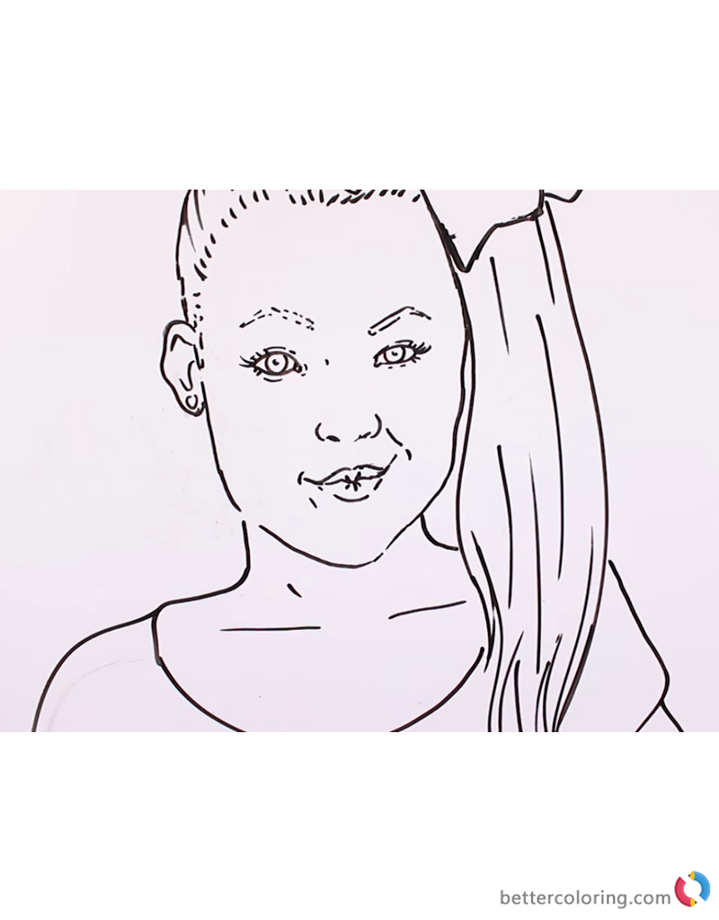 Download Jojo Siwa Coloring Sheet - Free Printable Coloring Pages