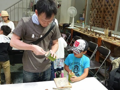 あくあぴあブログ ７月２８日 日 工作教室 切って削って 竹のおはしとコップ作り 報告