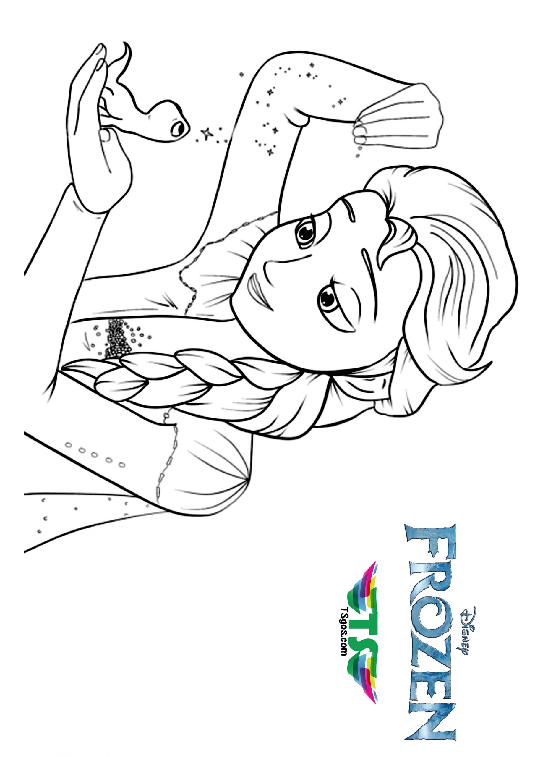 Disney Princess Elsa Frozen Coloring Page - TSgos.com - TSgos.com