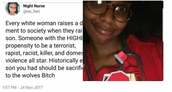 Update: Racist Indiana University Nurse Is Fired After Posting Hateful Anti-White Tweets (VIDEO)