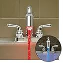 Exklusiver LED-Wasserhahn als Armatur Adapter-Aufsatz