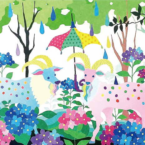 ホラグチカヨ 6月カレンダーイラスト ホラグチカヨ 日々想う