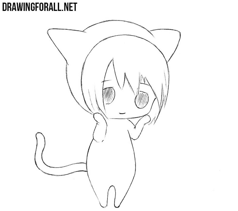 pics Cute Chibi Cute Easy Anime Drawings For Beginners drawingforall net