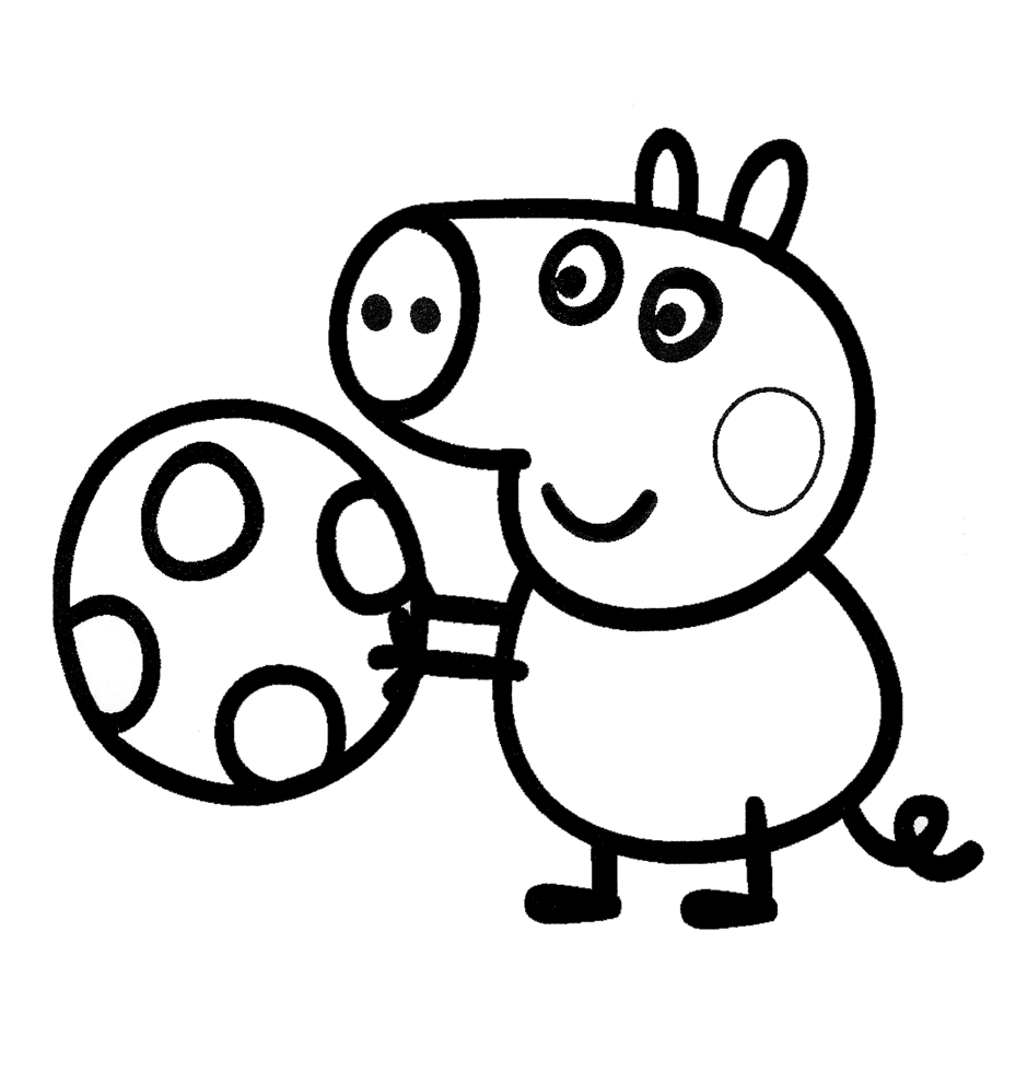 Disegno di George Peppa Pig da scaricare