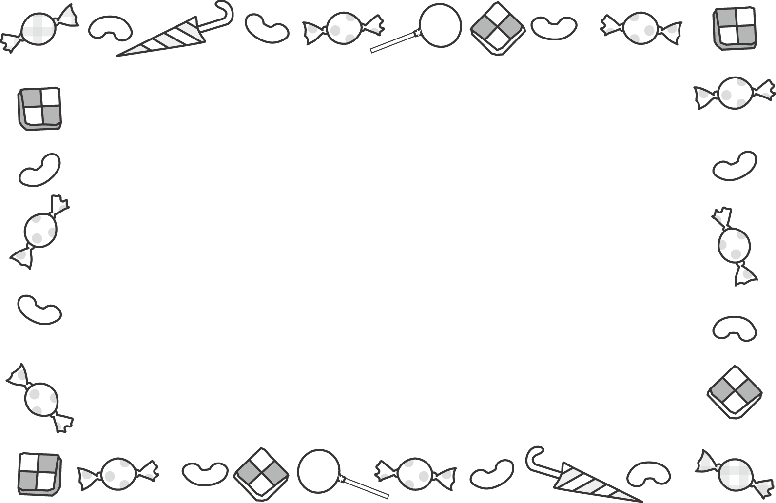 お菓子イラスト お菓子すくい 無料イラスト