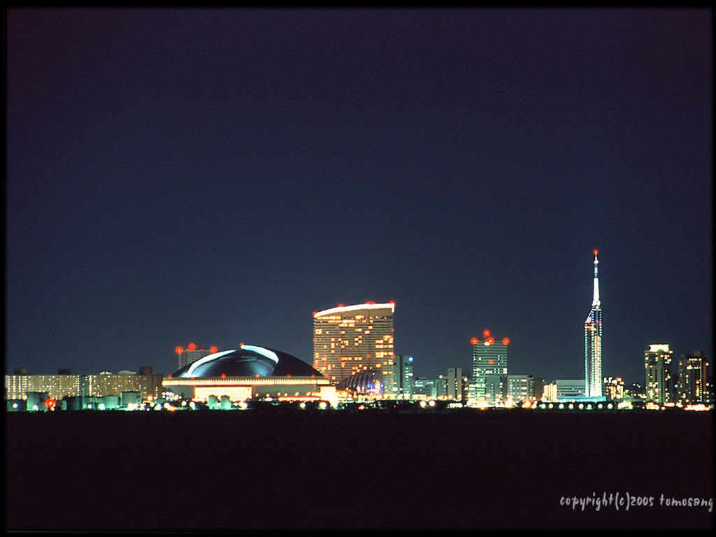 壁紙 福岡夜景