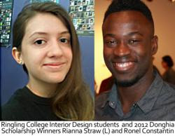 Two Ringling College Interior Design Students Win 2012 Donghia 