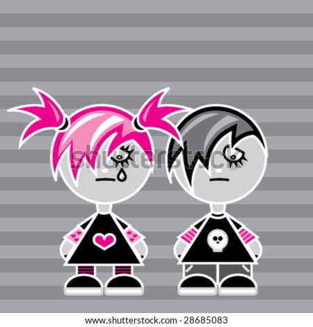 cute anime emo love. wallpaper Cute Cute Anime Emo