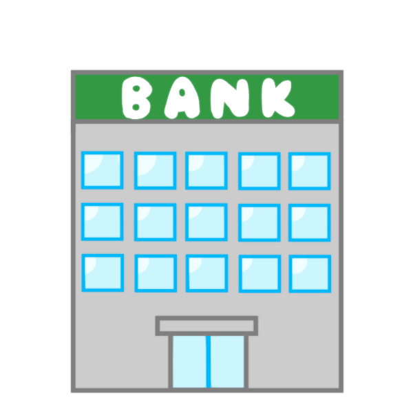 銀行のイラスト かわいいフリー素材が無料のイラストレイン