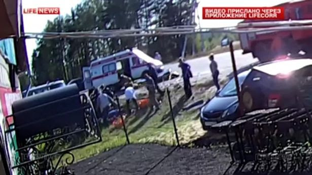 Two young lovers died in each other's arms as their car turned over following a horrific head on car smash just days before their wedding. Aleksey and Yana, both 20-years-old, were killed in each others arms along with the groom’s cousin Nikita who died later in hospital after a crash near the village of Pestovskoye in Western Russia