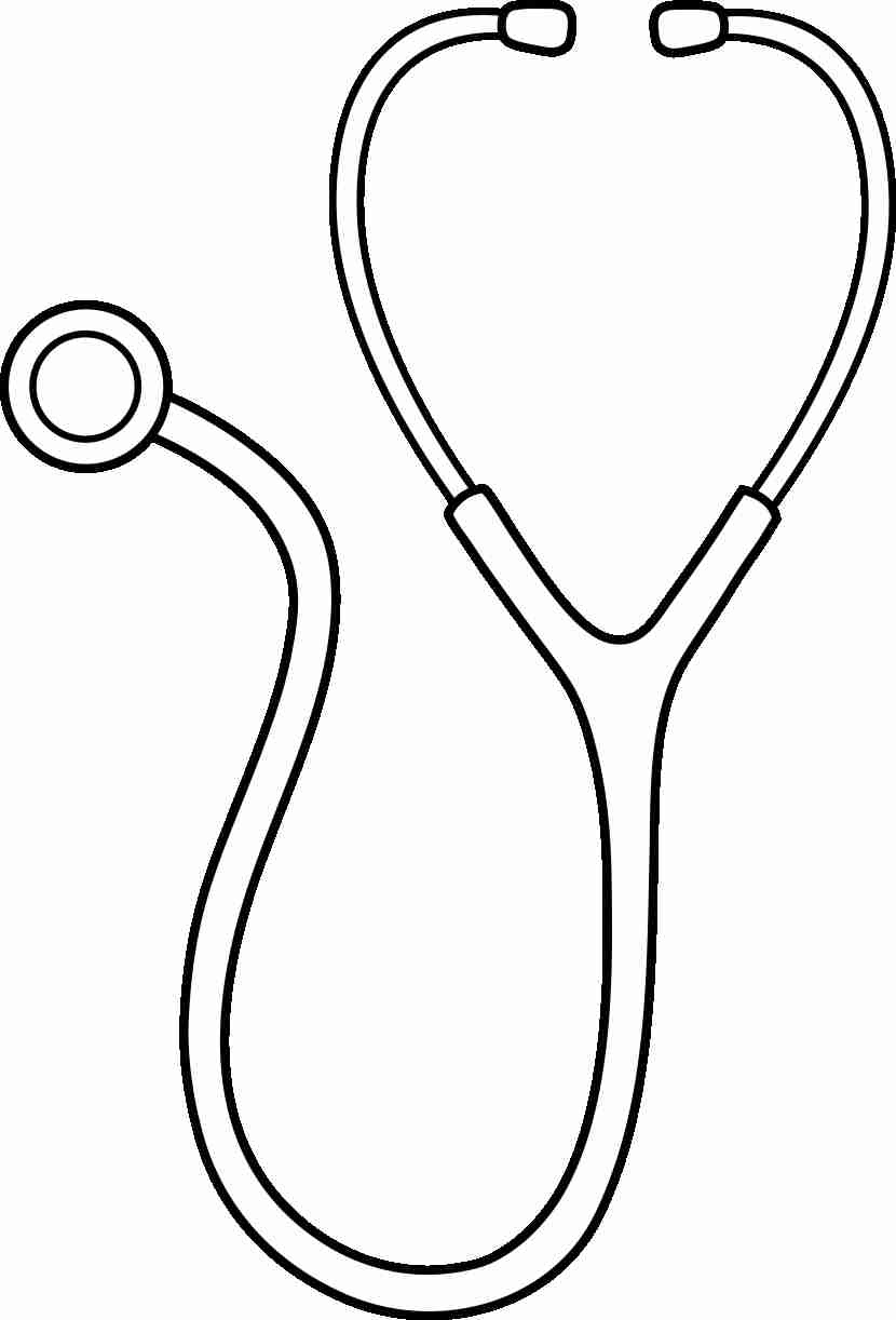 Stethoscope Coloring Page at Free printable colorings pages to print and color