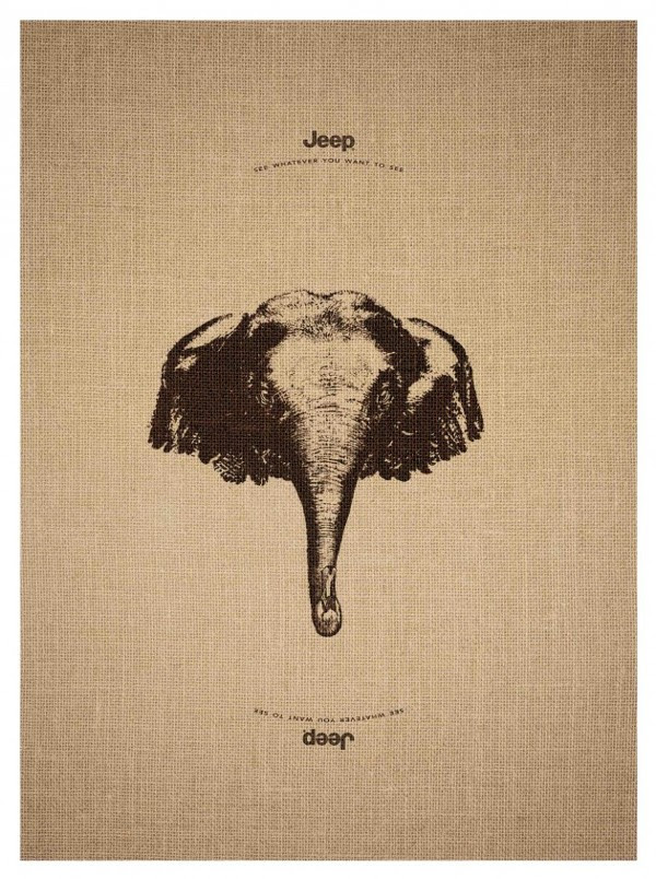 Trick Animal Illustration Ad Campaign for Jeep