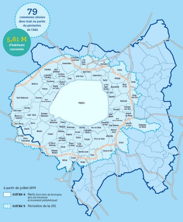 仏パリ大都市圏 低排出ゾーン 制度導入でパブリックコンサルテーション開始 世界 自動車 環境規制 Jp