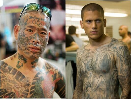 We all know Michael Scofield's famous tattoo in Prison Break but tattooing 