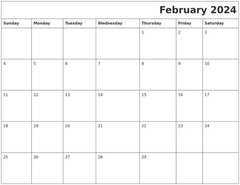It's available in multiple designs, giving you variety of options to select from. february 2024 download calendar