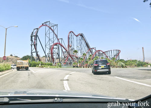 x2 roller coaster at magic mountain six flags in valencia los angeles