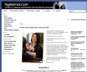 Ngelamar.com: Contoh Surat Lamaran Kerja, Resume Samples 